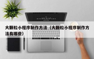铜川大颗粒小程序制作方法（大颗粒小程序制作方法有哪些）